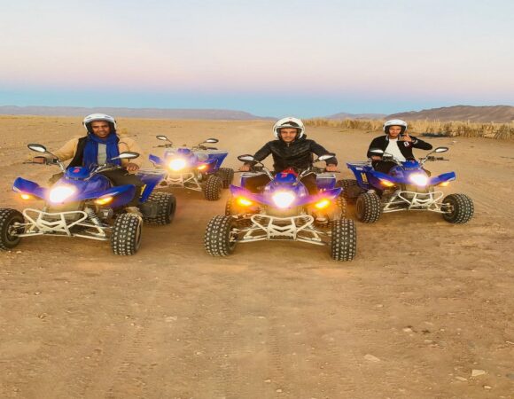 Nuit dans le désert depart en quad