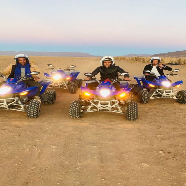 Nuit dans le désert depart en quad