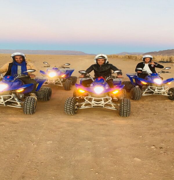 Nuit dans le désert depart en quad